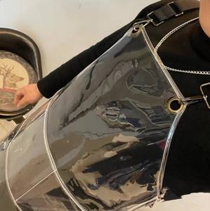 Grembiule personalizzato barbiere parrucchiere plastica TPU impermeabile parrucchiere grembiule salone di bellezza grembiule da barbiere - Product Image 3