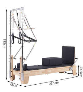 معدات عالية الجودة سرير خشبي شبه مرتفع نصف أرجوحة بيلاتيس آلة بيلاتيس برج المصلح - Product Image 3