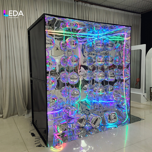 LEDA 2025 Custom LED Light Mirror Photo Booth with Metal <b>Frame</b> 200cm Size Custom Color for <b>Wedding</b> Party Event Decor - Product Image 3