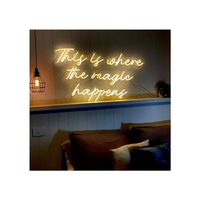 Letrero LED de Neón Personalizado Recargable para Ventana de Tienda Minorista, Letrero de Neón Iluminado, Se Aceptan Pedidos Pequeños