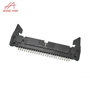 2.54mm pitch 180 degree long latch ejector pin header 16P board to board PCB connector