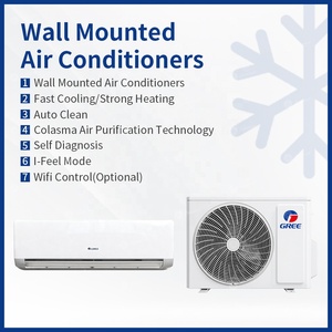 เครื่องปรับอากาศแบบติดผนัง EU US Standard R410a R32 มินิสปลิต ออน/ออฟ 9000Btu 12000Btu 18000Btu 24000Btu - Product Image 3