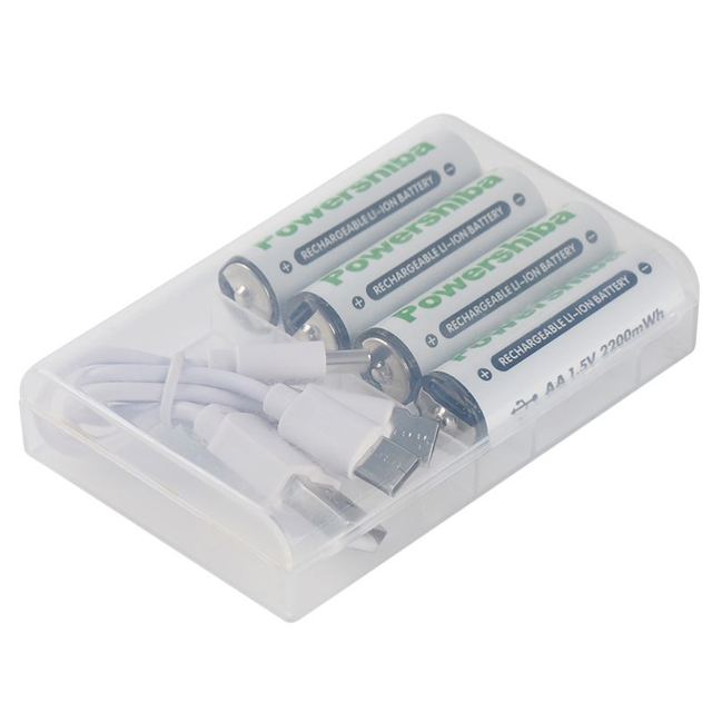 New Technology 3000mAh USB Charging Li-ion Lithium Cell Batteries AA USB Rechargeable Battery