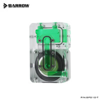 Pompe à eau Barrow PWM à vitesse contrôlée 10W, modèle MINI Pump-in-box spécialement conçu pour les boîtiers ITX SPD10-T Noir/Blanc