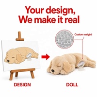 Peluche apaisante lestée personnalisée pour chien - Jouet en peluche anti-anxiété