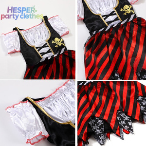 Costume de pirate d'Halloween HESPER pour enfants, éléments rayés, adapté aux spectacles sur scène, pour garçons et filles, cosplay - Product Image 2