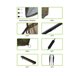 50 pouces 6ft <span class=keywords><strong>Carpe</strong></span> Pêche <span class=keywords><strong>Carbone</strong></span> Pôle Épuisettes F08-N8304 - Product Image 2