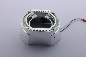 Meilleures ventes : Cache-lentilles de projecteur de phare automobile de 3 pouces avec anneaux LED Angel Eyes, universels pour la rénovation - Product Image 5
