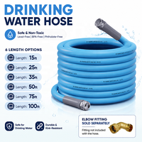 Tuyau d'eau chaude anti-torsion en laiton RMWH25, plage de température 4F-176F, pression 350 PSI pour utilisation en camping-car/roulotte/camping/marine