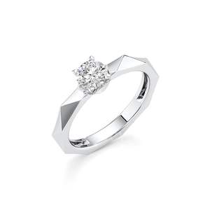 Uniq Anillo de plata original con impresionante solitario Moissanite Ajuste de elegancia clásico único Certificado IGI para boda - Product Image 3