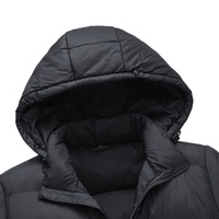 Blouson d'hiver tendance pour homme, style urbain, matelassé en duvet, col mandarin, couleur unie, fourni par l'usine