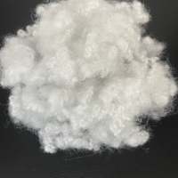 Fibre de polyester ignifuge non siliconée, creuse et conjuguée, de qualité supérieure, recyclée en usine, 15D 64mm HCNS, pour rembourrage