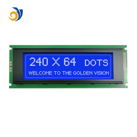 Modules LCD STN Cob 24064 de haute qualité à vente chaude, écran LCD graphique monochrome 240*64 avec rétroéclairage