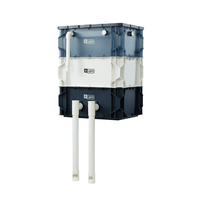 YEE Boîte de transport pour aquarium, filtre externe silencieux à circulation d'eau par goutte-à-goutte monté en hauteur, pour filtration de bassin