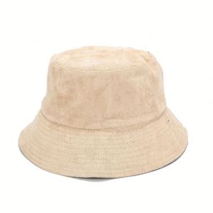 Wholesale New Unisex Basin Autumn Outdoor Sun <b>Hats</b> Solid Color <b>Light</b> Plate Double-Sided Suede Wide Brimmed Fisherman <b>Hat</b> - Product Image 3