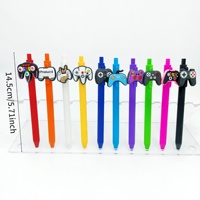Stylo bille kawaii en forme de manette de jeu, stylo gel pour étudiants, fournitures scolaires, vente en gros, logo personnalisé