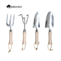 Petite trousse d'outils de jardinage d'usine OEM truelle en métal râteau à 5 dents pelleteuse et binette outils à main de jardinage pour grossiste
