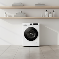 10kg Fully Automatic Front-Loaded Washer with Stainless Steel Tub 1200 RPM Energy Efficient Grade 1 Portable Single Tub Design