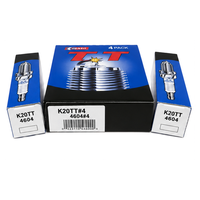 Bougie d'allumage K20TT 4604 Nickel à double pointe, filetage 14 mm, portée 19 mm, hexagone 16 mm, espacement 1,0 mm, pièces automobiles, bougie d'allumage moteur