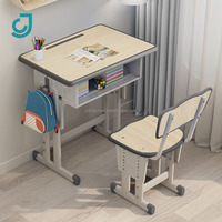 Mobilier de bureau d'apprentissage pour enfants à hauteur réglable ensemble table d'étude et chaises pour enfants pour enfant