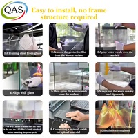 Écran LED transparent ultra-fin personnalisé, film flexible, écran P20, magasin de détail, centre commercial, écran publicitaire en verre transparent