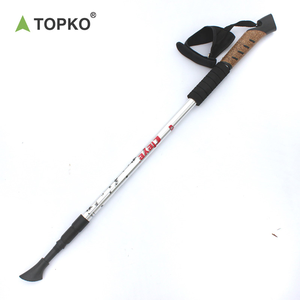 TOPKO Canne <span class=keywords><strong>pliable</strong></span> en liège et aluminium avec LOGO personnalisé Canne <span class=keywords><strong>télescopique</strong></span> antidérapante <span class=keywords><strong>Bâton</strong></span> <span class=keywords><strong>de</strong></span> <span class=keywords><strong>marche</strong></span> pour trekking - Product Image 4