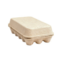 Cartones para Huevos de Alta Calidad, 15 Celdas, Compostables, Degradables, Bandeja de Cartón de Pulpa, Portátiles, de Grado Alimenticio