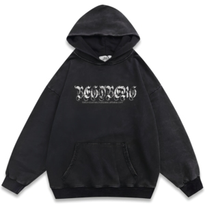 Sudadera con capucha personalizada de felpa francesa gruesa con efecto desgastado y lavado ácido, doble capa, con acabado descolorido por el sol. - Product Image 1
