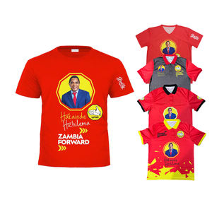 Gahumi Transferencia de Calor elección Zambia camiseta proveedor venta al por mayor nueva campaña electoral Presidir Weah camiseta promocional - Product Image 6