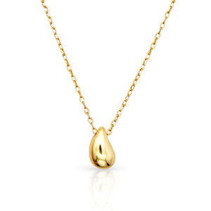 Chris April in Stock 316L <strong>Stainless</strong> <strong>Steel</strong> <strong>Jewelry</strong> New 2025 PVD Gold Plating Retro Mirror Water Drop Pendant Necklace - Product Image 2