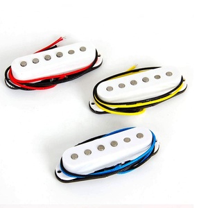 Nhà Máy Giá Alnico 5 Pickup So Le Hmh SSS ST Pick Up Đơn Cuộn Dây Guitar Pickup Để Bán Trắng - Product Image 2