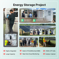 Sistema de Almacenamiento de Energía Solar VoltaNest LiFePO4 de 80kWh/96kWh/112kWh, Conexión a Red/Independiente, Todo en Uno, Gabinete de Almacenamiento de Energía Industrial y Comercial