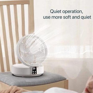 Hxtc88 bureau à domicile haute vitesse électrique Usb Rechargeable Portable portable petit Mini ventilateur de <span class=keywords><strong>table</strong></span> de bureau pliant avec lumière LED - Product Image 5