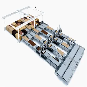 Holzmöbel automatische Fabriklinie für Schneid-Nestzelle intelligente Holzbearbeitungsmaschine Werkmöbel Schrankmaschine