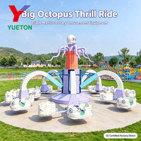 Manège Octopus Rotatif Thrill Factory, Attraction d'attraction géante Octopus personnalisée avec cabine de levage hydraulique rotative pour fête foraine