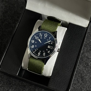 Student Men's Sports Nylon Quartz <b>Watch</b> Alloy <b>Case</b> Fabric Strap Calendar Quartz <b>Watch</b> Men's <b>Watch</b> Wholesale - Product Image 2