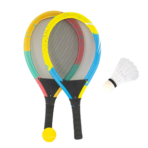 Juego personalizado de deportes al aire libre, juguetes para niños, juego de raquetas de bádminton y <span class=keywords><strong>tenis</strong></span>, 2 uds., raquetas y dos bolas diseñadas para la diversión activa - Product Image 4
