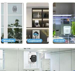 كاميرا نافذة لاسلكية OKam Pro بدقة 3 ميجابكسل ثنائية النطاق مع أليكسا، سهلة التركيب، كاميرا أمان شبكية مع رؤية ليلية بالضوء الأسود - Product Image 6