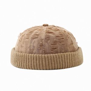 Autumn Winter Fashion Trendy Retro Distressed Docker <b>Hat</b> <b>for</b> Men Women Personalized Street Style Baseball Cap - Product Image 5