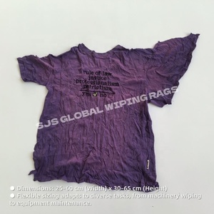 Trapos de Algodón 100% para Uso Industrial, Paños de Limpieza Industriales, Trapos de Camisetas de Colores Variados, Bolsa de 10KG/25KG - Product Image 3