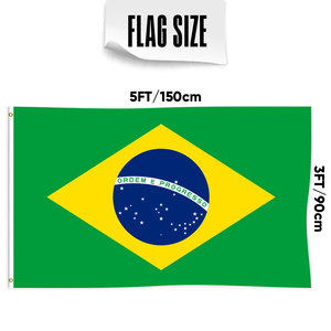 Banderines de poliéster 68D/100D personalizables de 3x5 pies al por mayor, entrega rápida de un proveedor fiable de todas las naciones, incluido <span class=keywords><strong>Brasil</strong></span> - Product Image 2
