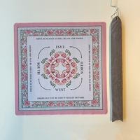 Tapis de Mahjong Américain Antidérapant avec Base en Caoutchouc, Tapis de Table de Mahjong Durable Pliable pour Voyage avec Sac de Rangement pour Soirées Jeu