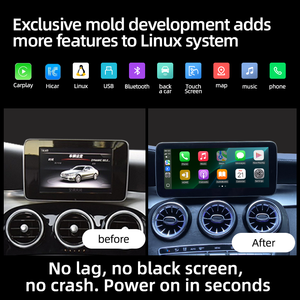 Hệ thống Linux Google Car đa phương tiện GPS navigation Carplay Player cho Mercedes C W205 GLC x253 2015-2019 - Product Image 4