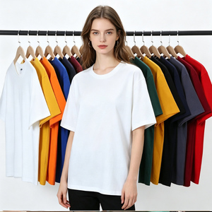 Camisetas Lisas <span class=keywords><strong>de</strong></span> Algodón 100% <span class=keywords><strong>de</strong></span> 260 g/m², Cuello Redondo Unisex, Personalizables con Logotipo, OEM, ODM, Venta al Por Mayor - Product Image 1