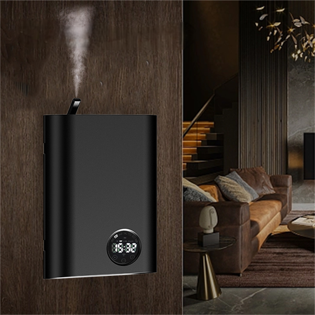 Wall-mounted Smart Home Commerical Big Capacity Essential Oil Aroma Diffuser Mist Maker Air Purifier Fresher Scent Diffuser