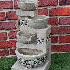 Giardino paesaggistico prodotti da giardino in pietra artificiale Decor fontana d'acqua con luce a Led Fuentes De Agua etz - Product Image 1