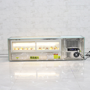 Chuyên Nghiệp Cấp Nâng Cấp Right Angle <span class=keywords><strong>Sushi</strong></span> Hiển Thị Tủ Lạnh Bánh Showcase Hiển Thị Showcase Cho Bánh - Product Image 6