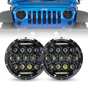 Faro LED de 7 Pulgadas para Land <span class=keywords><strong>Rover</strong></span> Defender 90/110 300 <span class=keywords><strong>Tdi</strong></span> Td5 Tdci, para <span class=keywords><strong>Range</strong></span> <span class=keywords><strong>Rover</strong></span> 1995, Luz Alta/Baja Sellada, 2 Piezas - Product Image 1
