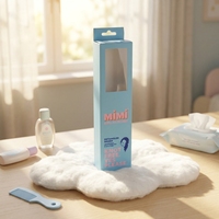 Boîte à fenêtre avec languette de suspension et fond auto-scellant, personnalisable avec logo, pour emballage de cils et extensions capillaires