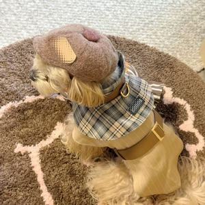 छोटे कुत्ते चार सीज़न एंटी-मोलटिंग वसंत शरद ऋतु पालतू कुत्ते के कपड़े पतली शैली पश्चिमी शैली फैशनेबल ब्रिटिश शैली जोड़ी - Product Image 3